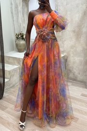 Grace | Summer Escape Beauty Floral Pleated Maxi Dress