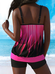 Milae | Tankini Set with Gradient Colour in Plus Sizes