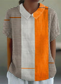 Lena | Color Block Striped Shirt