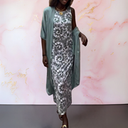 Melany™ | Elegant Dress with Cardigan