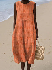 ELARA™ | SLEEveless MIDI DRESS