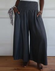 Jaspar | Flowy Smocked Waist Pants