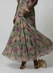 Calen | Off Shoulder Flow Midi Dress