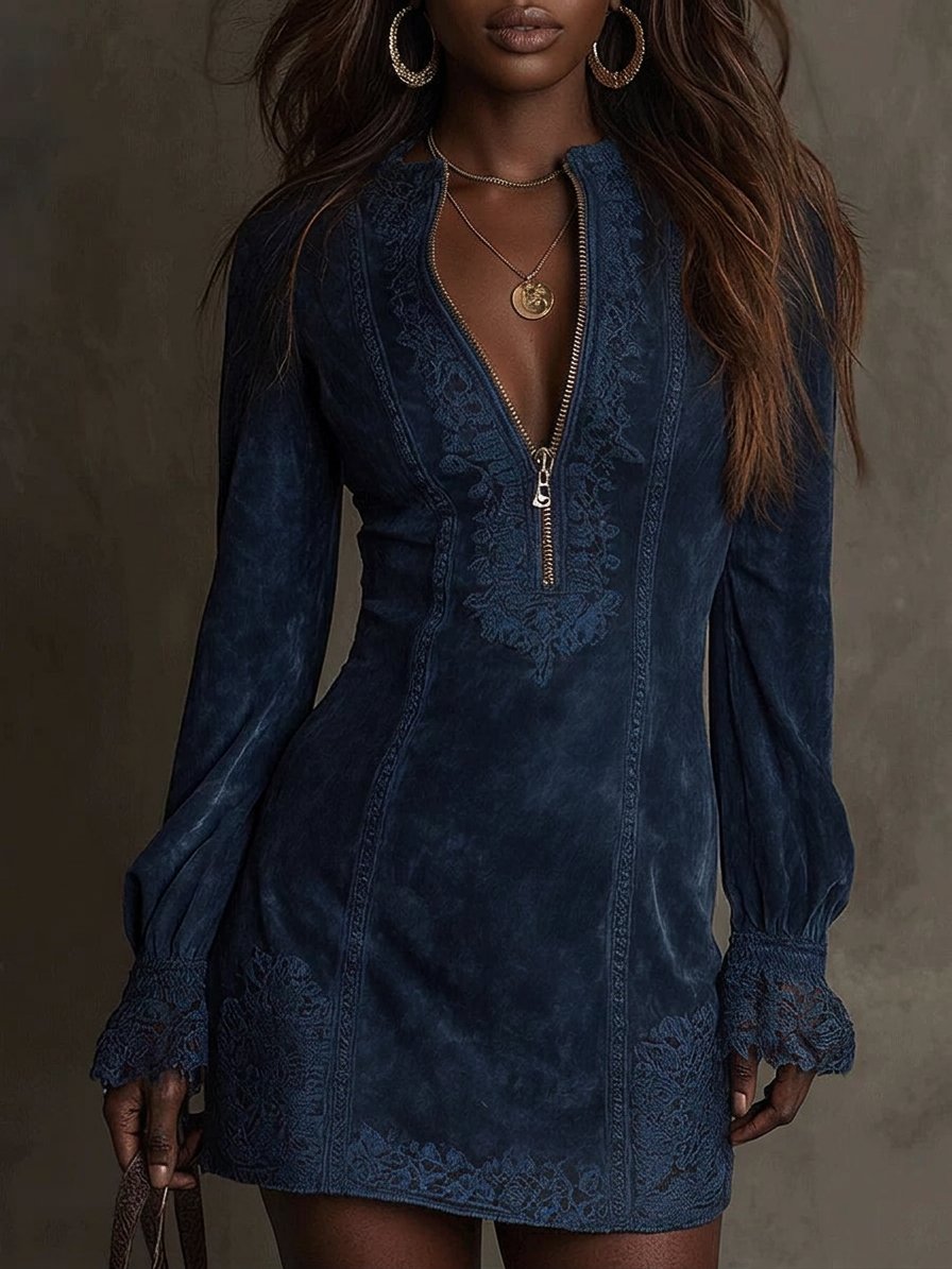 Debbiee | Suede Mini Dress