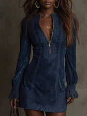 Debbiee | Suede Mini Dress