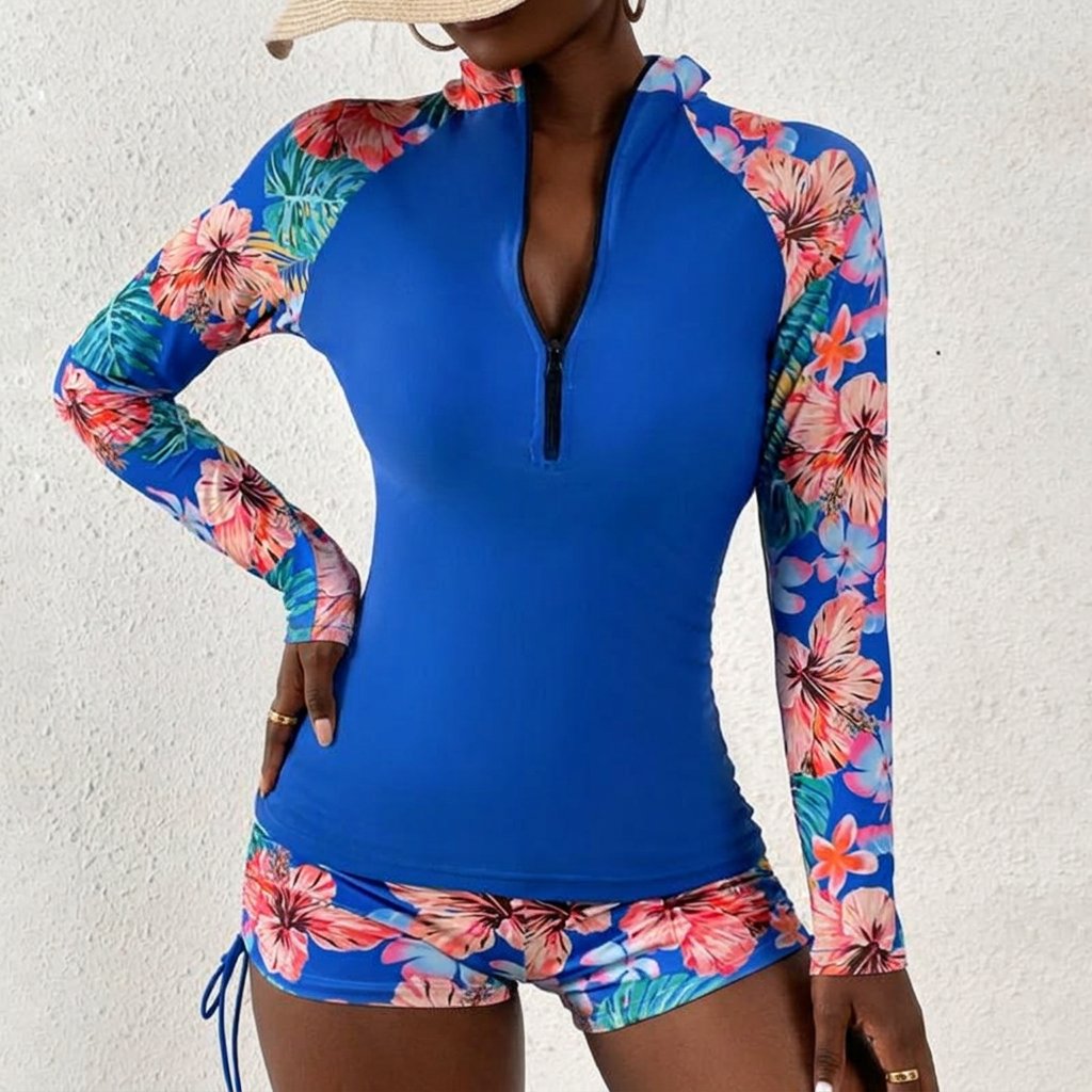 Sariah | Two-Piece Long Sleeve Tankini Set