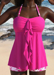Bella™ | Ruffled Halter Tankini Swim Set