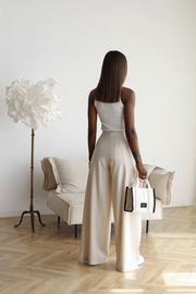 Maelis - Wide Linen Trousers