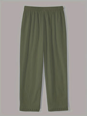 Wrenna – Relaxed Contrast Trim Cropped Pants