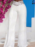 Emma | High Waist Crisscross Trousers