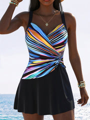Liona | Striped Tankini Set
