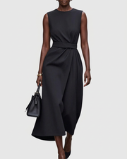 Aubriella™ | Elegant Round Neck Dress