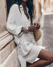 DALIA - CHIC SHIRT DRESS IN COTTON BLEND