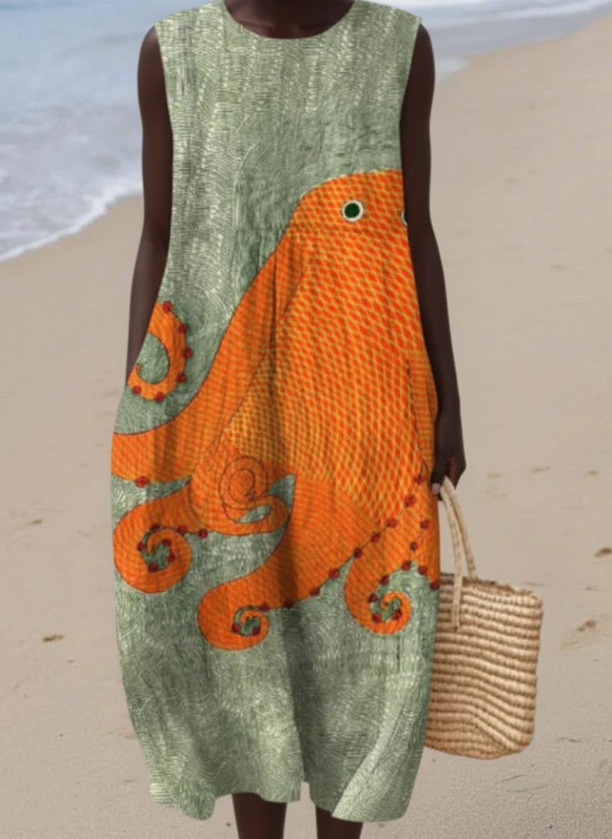 Tessy™ Oceanic Midi Dress