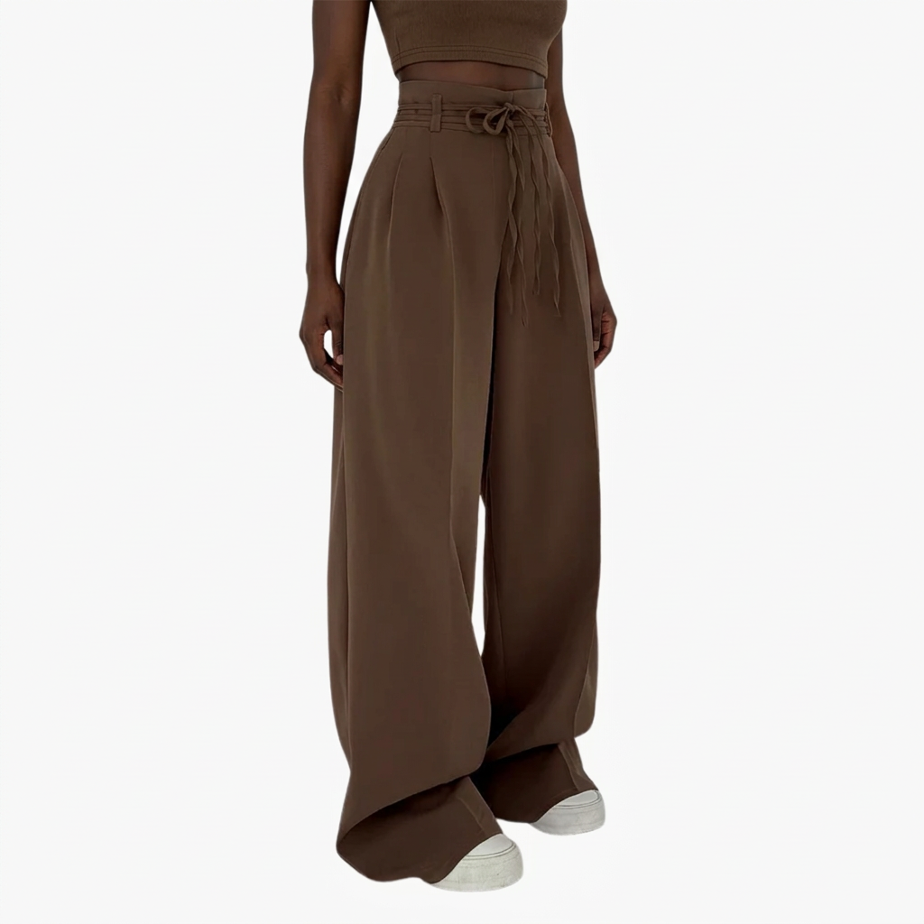 Joséphine - High-Waisted Trousers with Wide Legs
