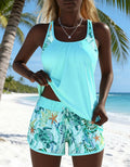 Barbara™ | Elegant Ocean Print Split Tankini