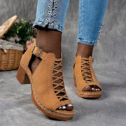 Nessa | Lattice-Heel Sandals