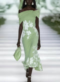 Frederique | Elegant Floral Print Dress