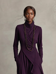 Nathalie | Elegant Draped Dress