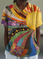 Maine | Sunburst Patchwork Shirt