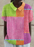 Zoe | Colorful Patchwork Shirt