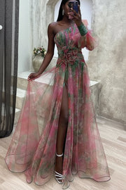 Grace | Summer Escape Beauty Floral Pleated Maxi Dress