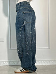 Viktoria - High-Waist Glitter Jeans
