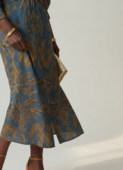 Lune | Natural Wrap Midi Dress