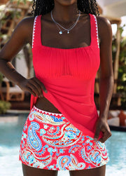 Tessa™ | Stylish Ruched Tankini Swim Set