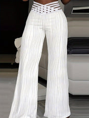 Emma | High Waist Crisscross Trousers