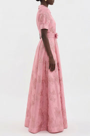 Anabella - Dress with Short Puff Sleeves