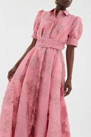 Anabella - Dress with Short Puff Sleeves