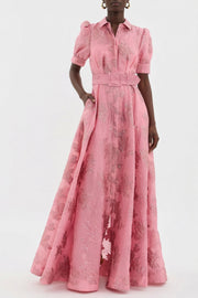 Anabella - Dress with Short Puff Sleeves