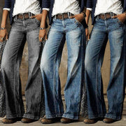 Linae - Retro Wide Leg Jeans