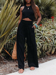 THALIORA – REMI WIDE-LEG LINEN TROUSERS