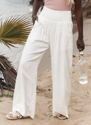 THALIORA – REMI WIDE-LEG LINEN TROUSERS