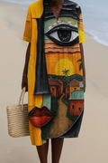 Taniah - Cotton Dress Inspired by Artists
