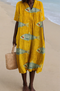 Agnesy - Artistically Inspired Cotton Dress