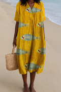 Agnesa - Artistically Inspired Cotton Dress