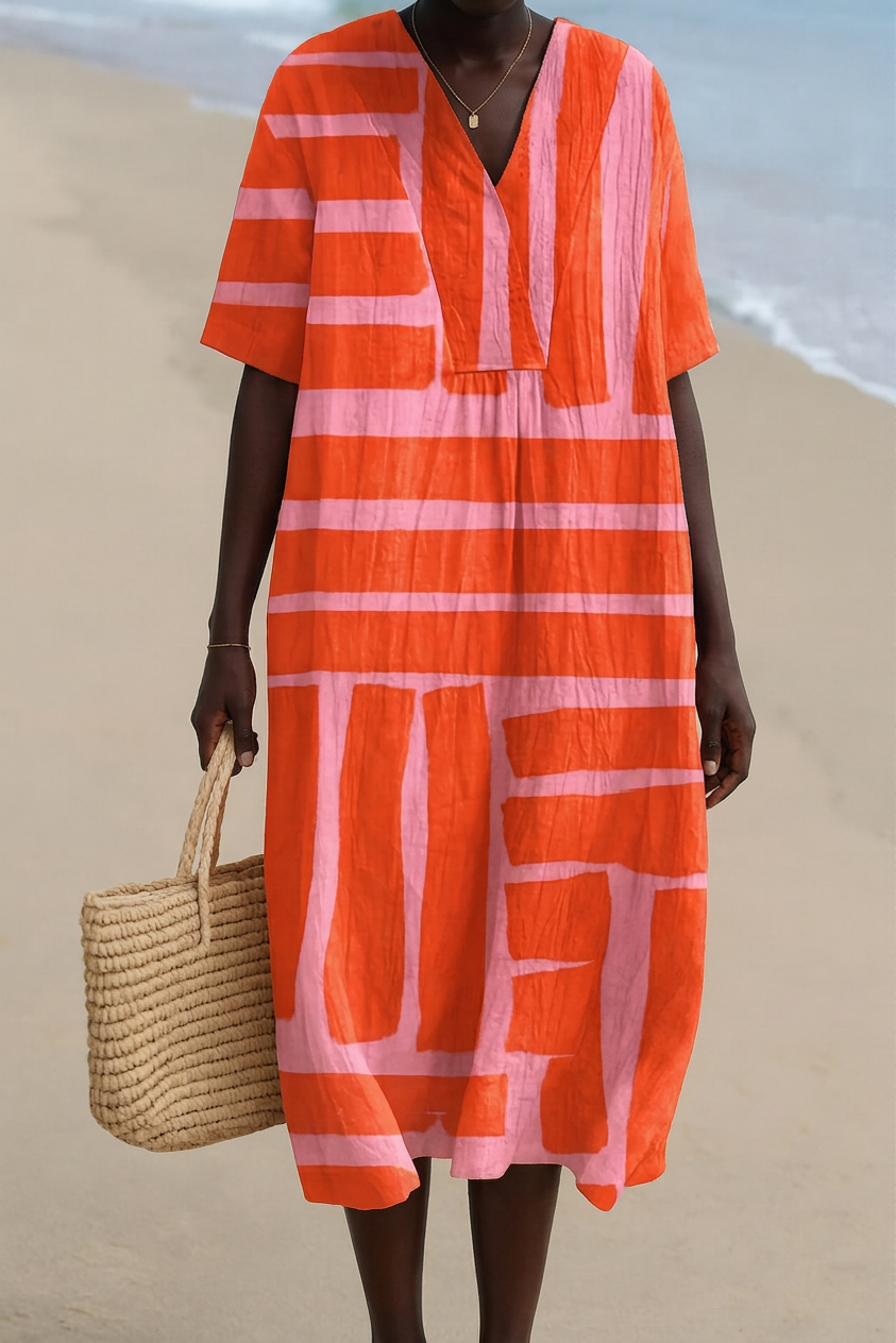 Klarae - Printed Summer Breeze Dress