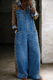 Amanda | One Piece Denim Shirt Jumpsuit