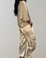 Finley - Silky Soft Cargo Lounge Set
