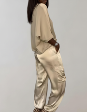 Finlee - Silky Soft Cargo Lounge Set
