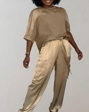 Finley - Silky Soft Cargo Lounge Set