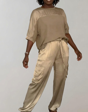 Finlee - Silky Soft Cargo Lounge Set