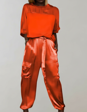 Finlee - Silky Soft Cargo Lounge Set