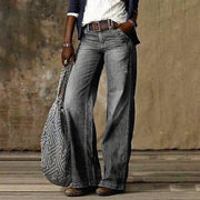 Linae - Retro Wide Leg Jeans