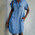 Helen | Button-Down Shirt Dress