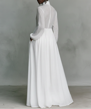 Serenae | Flowing Button-Front Maxi Dress