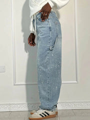 Viktoria - High-Waist Glitter Jeans
